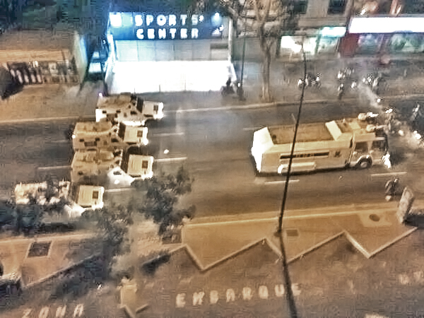 Street protests in Caracas in 2014.